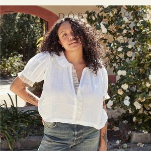 ISO Doen flute top. Salt color. Any size.